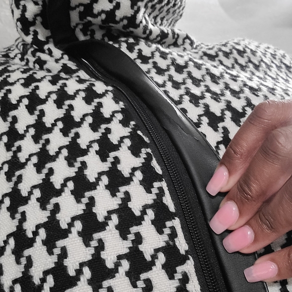 Calvin Klein Houndstooth wool blend coat - Picture 5 of 10